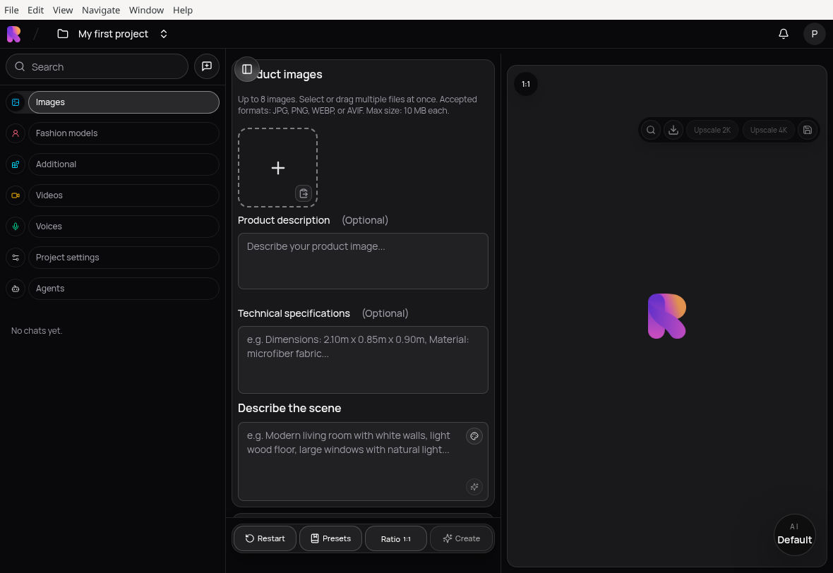 Actual Rankked screenshot: demo project in Image Studio